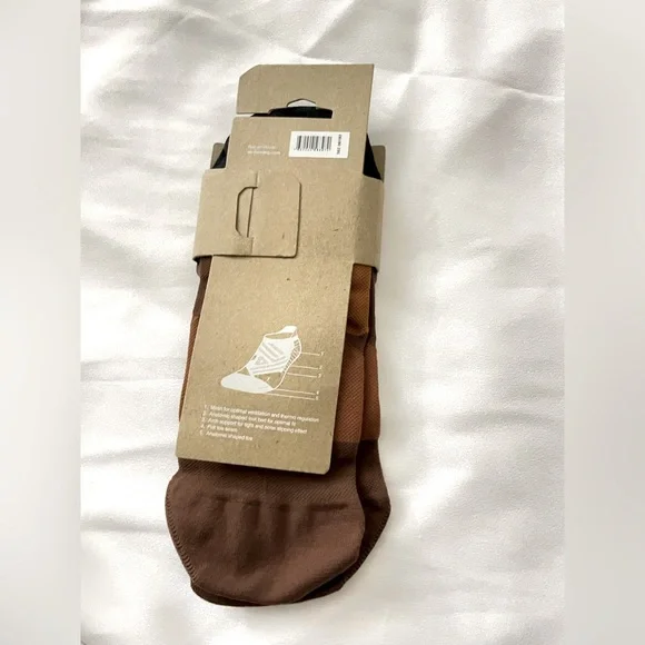 Sz US 10-11 Large Men's Low Sock The Last Hunt cocoa black On running - Picture 4 of 5